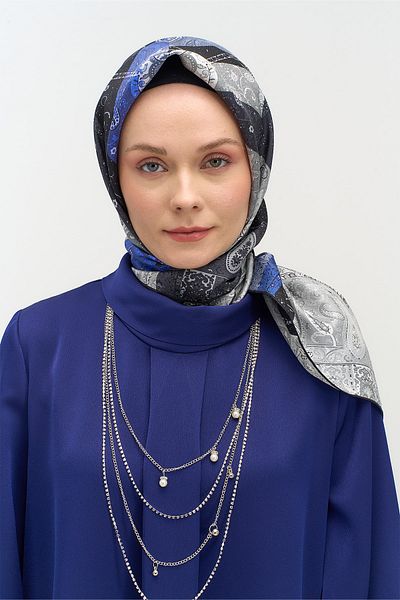 Setrms Eșarfă din mătase cu model Paisley