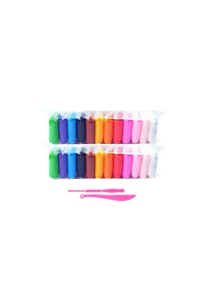 NEXTLY Set Plastilina , Usor De Modelat, Nelipicioasa, Accesorii Pentru Modelat, 24 Pungi