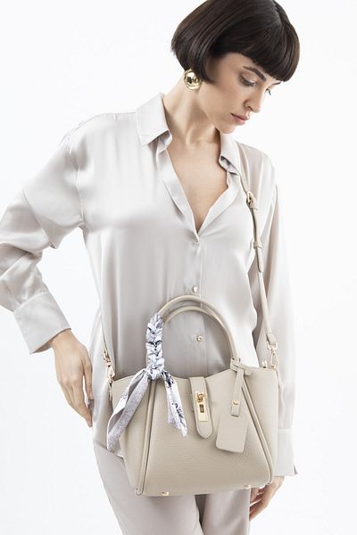 LuviShoes BYN2347 Πέτρινη γυναικεία τσάντα