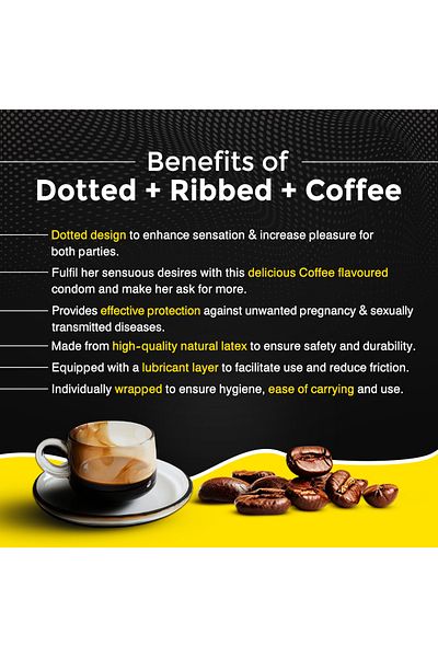 Enjoy Enjoy Premium Condoms – Coffee Flavor, 12pcs | Ultra-Thin, Lubricated & Skin-Friendly