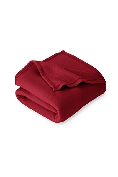 BSB HOME Double Bed Blanket 220 x 230 cm – 220 GSM Soft Plush AC Blanket for Sofa & Travel – Red