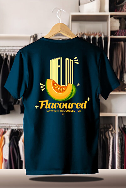 CC STORE Μπλουζάκι Indigo με ράστερ 3 νημάτων από βαμβακερό υπερμεγέθη |   Κα...