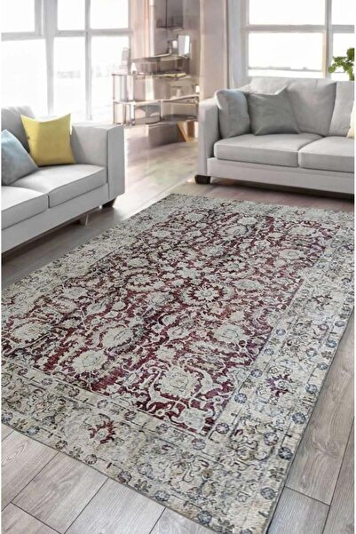 Çam Halı Çam Halı Anatolia 32-042 Etnik Eskitme Desenli Dokuma Tabanlı Yıkana...