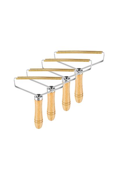 NEXTLY Set of 4 brushes for cleaning lint and animal hair NEXTLY, reusable, ergonomic, wooden handle