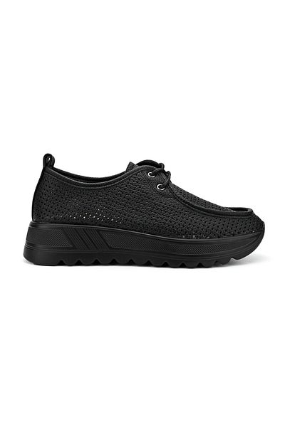 Tmall Women's casual shoes, Made of eco-leather, P1283, Black