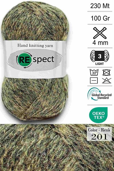 Respect 100gr-230mt Μαλακό Ακρυλικό Μαλλί- Baby Yarn- 201