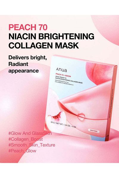 ANUA ANUA Peach 70 Niacin Brightening Collagen Mask