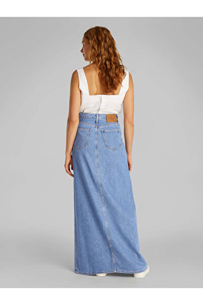 Calvin Klein A-LINE MAXI DENIM SKIRT