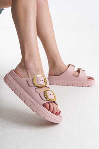 Riccon Γυναικείες Παντόφλες Teflaema 001222 Πούδρα