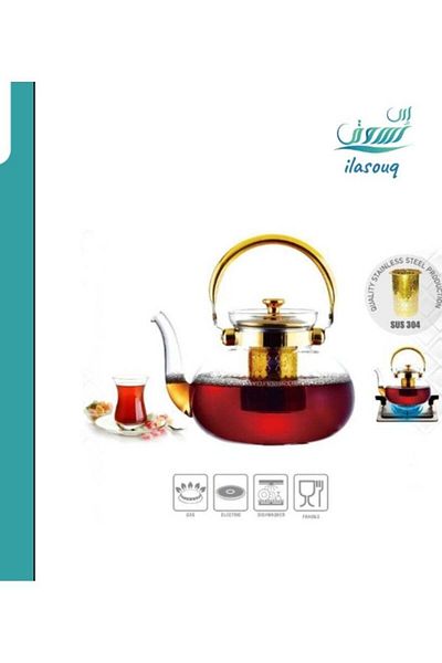 DLC 1.4L Glass Teapot with FilterDLC-36234