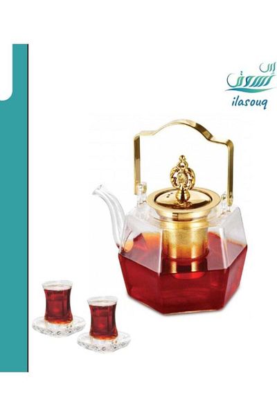 DLC Glass Teapot with Filter 1.1LDLC-36303