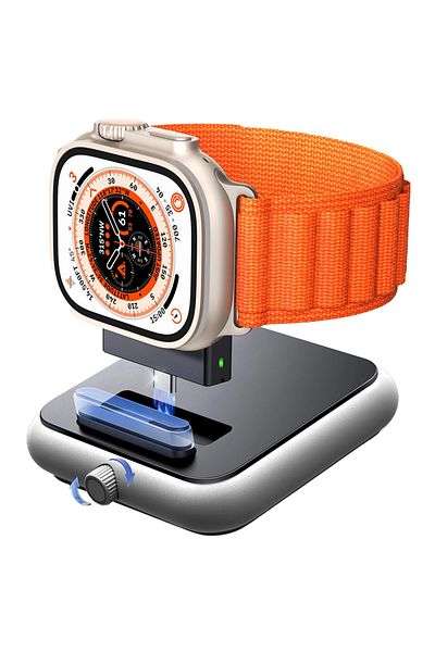 REDz Accessories Încărcător wireless, compatibil cu Apple Watch, Joyroom JR-WQW03, înălțime reglabilă, negru