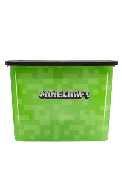 MINECRAFT Toy storage box, 27x38.7x28.7 cm, 23 l, Green, Minecraft
