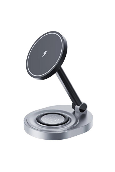 REDz Accessories Încărcător și suport pliabil, 2 în 1, MagSafe, încărcare rap...