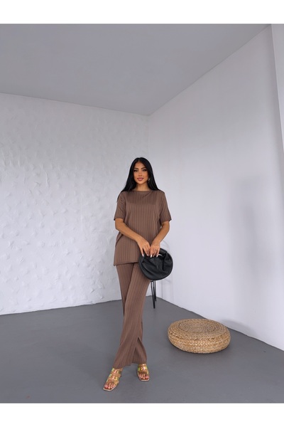 KENZA'A TRİKO Set de două piese tricou supradimensionat pentru femei