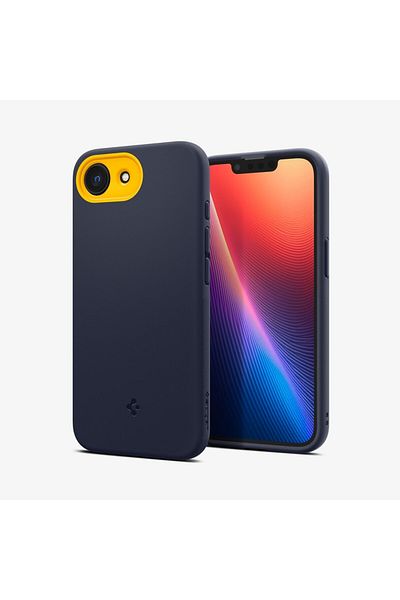 Spigen Nano Pop MagFit for iPhone 16e case cover [MagSafe compatible] - Blueberry Navy
