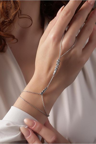 Çlk Accessories Premium Three Row Stone Shahmeran Bracelet 70901