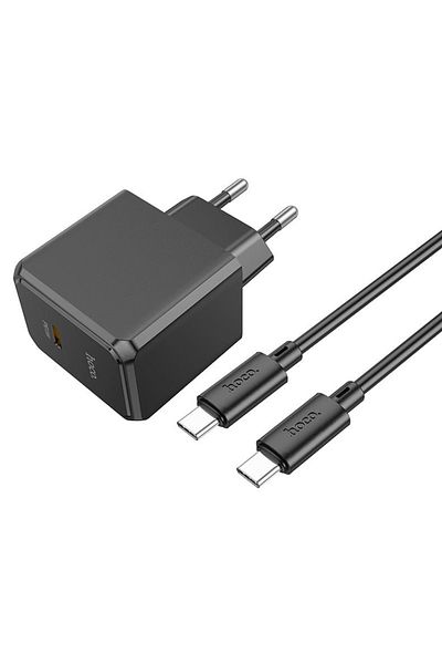 REDz Accessories Set încărcător Hoco cs13a, adaptor cablu tip C, pentru iPhone 15/16 și Android, pd20w, negru