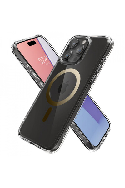 Spigen Carcasă pentru iPhone 15 Pro Max, Ultra Hybrid MagSafe - Auriu