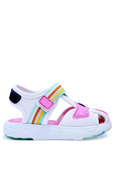 Vicco Flow LL Ελαφριά και εύκαμπτα καθημερινά λευκά ροζ σανδάλια για κοριτσάκ...