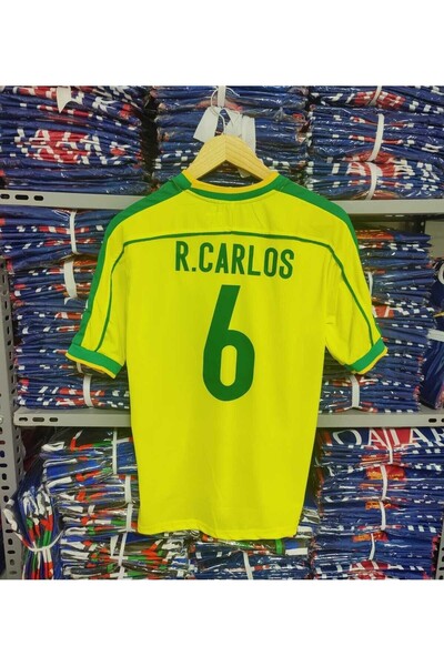 FRAGOLA Brezilya Milli Takımı 98 Dünya Kupası Roberto Carlos Nostalji Forması