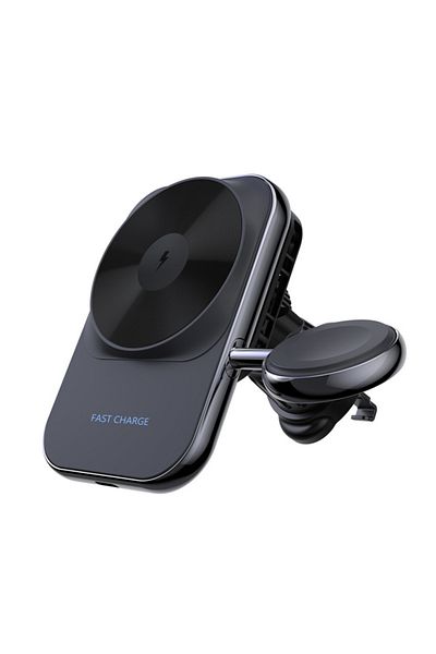 REDz Accessories Suport auto Magsafe 2 în 1, magnet Duo Cool, încărcare rapidă, negru