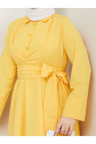 Rema TERRYCOTTON KADIN KUŞAKLI ELBİSE