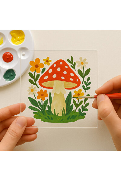 Pleksi Marketi Pleksi 6 Adet Kare 10X10 CM Levhalar - El Sanatları Aksesuarla...