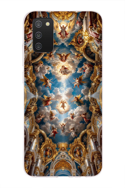 moonset Samsung Galaxy A02S Uyumlu Sanat Tasarımlı Baskılı Şeffaf Telefon Kılıfı