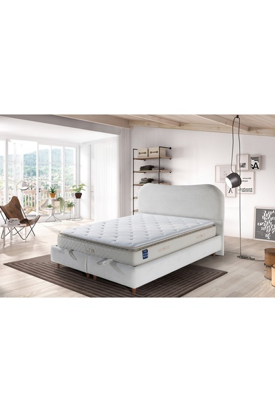 Vivense LUNA TREND BAZA VE BAŞLIK SETİ, KREM, 140x200