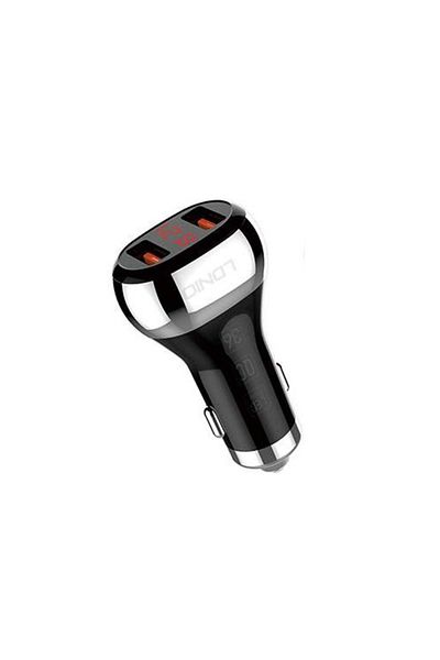 REDz Accessories Încărcător auto, Ldnio, încărcare rapidă 36W, dual QC3.0, negru