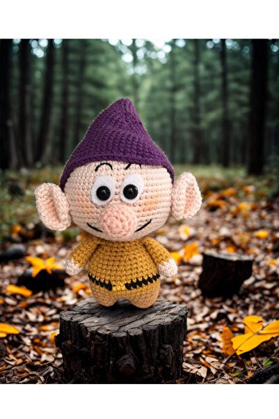 HeraLuxe %100 Organik El Örgüsü Sevimli Orman Cücesi Amigurumi