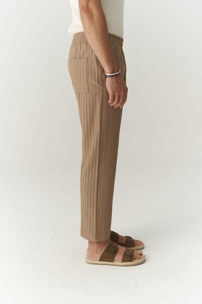 MAI STUDIOS CO. Robin Rachel Knitted Fabric Mink Trousers