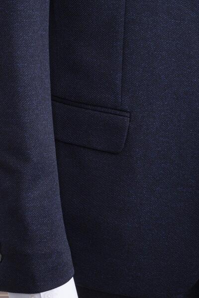 Salihtarzz Takım Elbise Yelekli SlimFit Lacivert SD42168