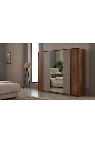 Vivense MONARCH GARDIROP, AYNALI, 6 KAPAKLI