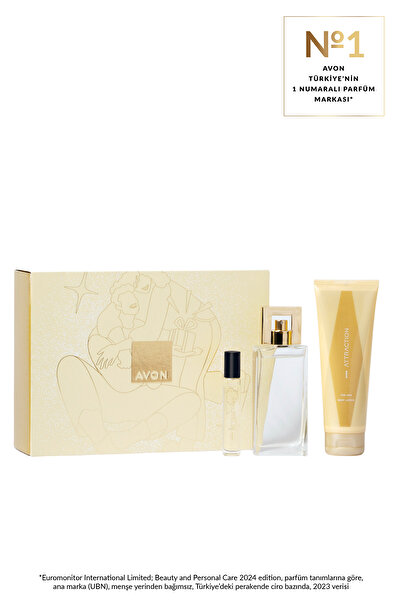 AVON Attraction Kadın Parfüm Ve Vücut Losyonu Hediye Paketi