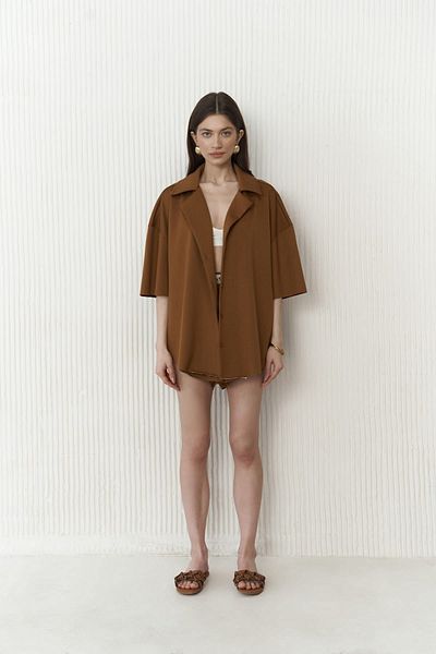 MAİ COLLECTİON Set pantaloni scurți Kinsley Dark Tan