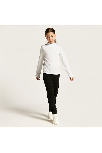 Juniors Solid Joggers with Drawstring Closure and Pockets