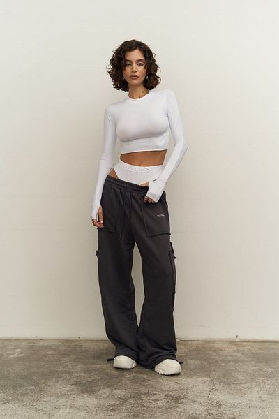 MAİ COLLECTİON Biance White Crop