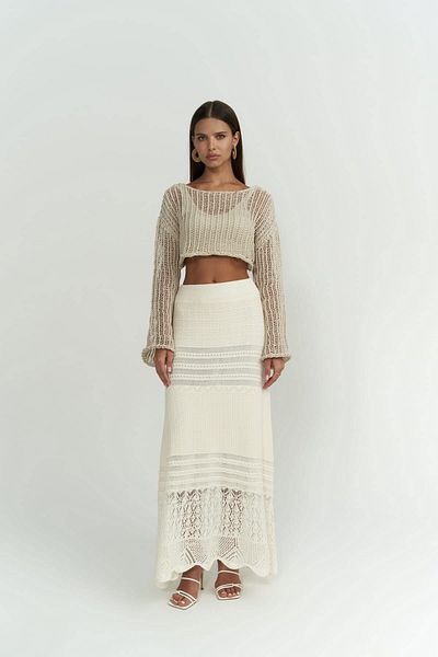 BOHEMAİ Maje Beige Strickrock