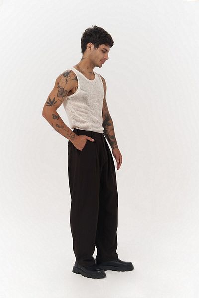 MAİ COLLECTİON Pantaloni pentru bărbați Juro Bitter Brown