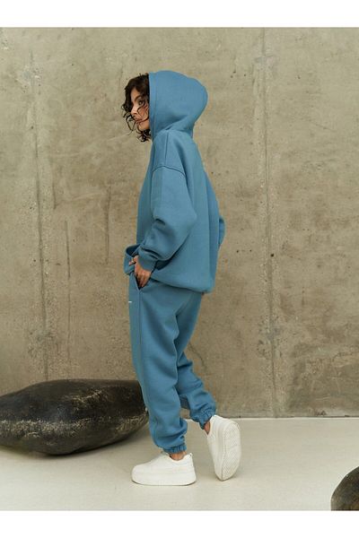 MAİ COLLECTİON Set de trening Cloud Blue cu imprimeu minim