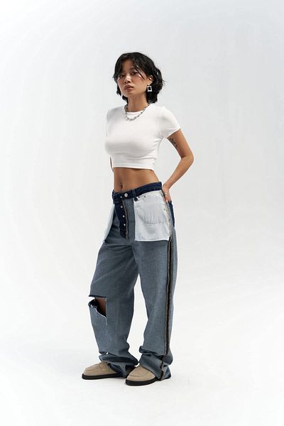 MAİ COLLECTİON Remain Dark Blue Reverse Jean Kalhoty