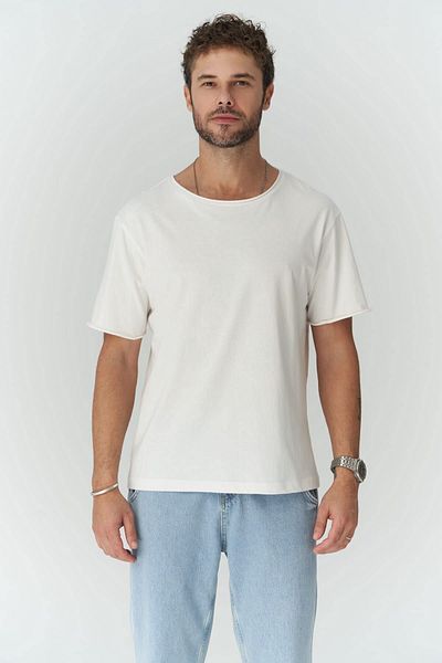 MAİ COLLECTİON Pierce Ecru Herren-T-Shirt