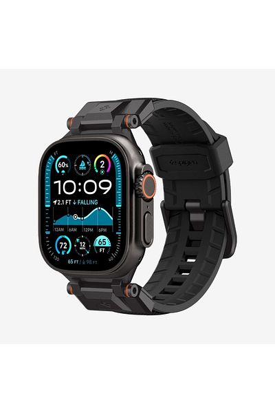Spigen DuraPro Armor for Apple Watch Band for Ultra 2/Ultra/9/8/SE2/7/6/SE/5/4/3/2/1 - Black Edition