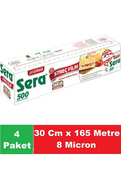 SERA Stretch Film 30 cm X 165 Mt 8 Micron X 4 Packs