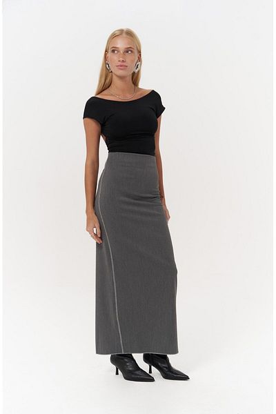 MAİ COLLECTİON Laden Smoked Midi Pencil Sukně