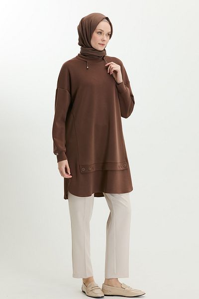 Setrms Scuba Tunic with Ornamental Buttons