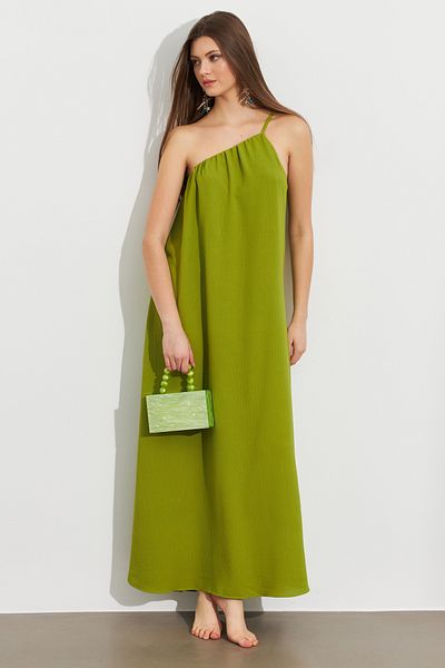 Cool & Sexy Γυναικείο Πράσινο Maxi Basic Φόρεμα IRE1012