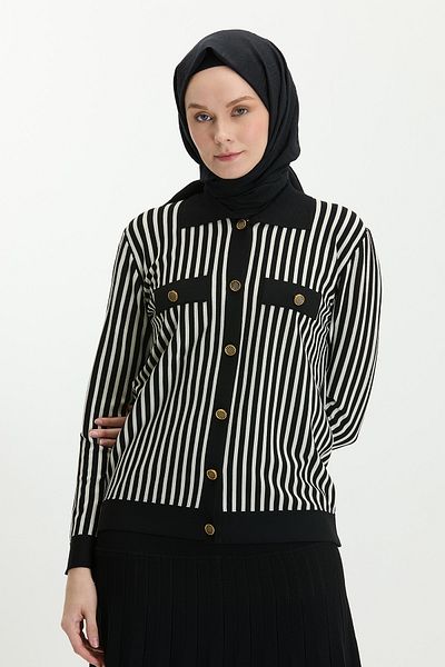 Setrms Striped Summer Knitwear Cardigan